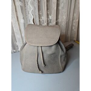 Vintage Coach Bluish Gray Suede Nubuck Backpack 4938 Italy 90S Leather (S7)